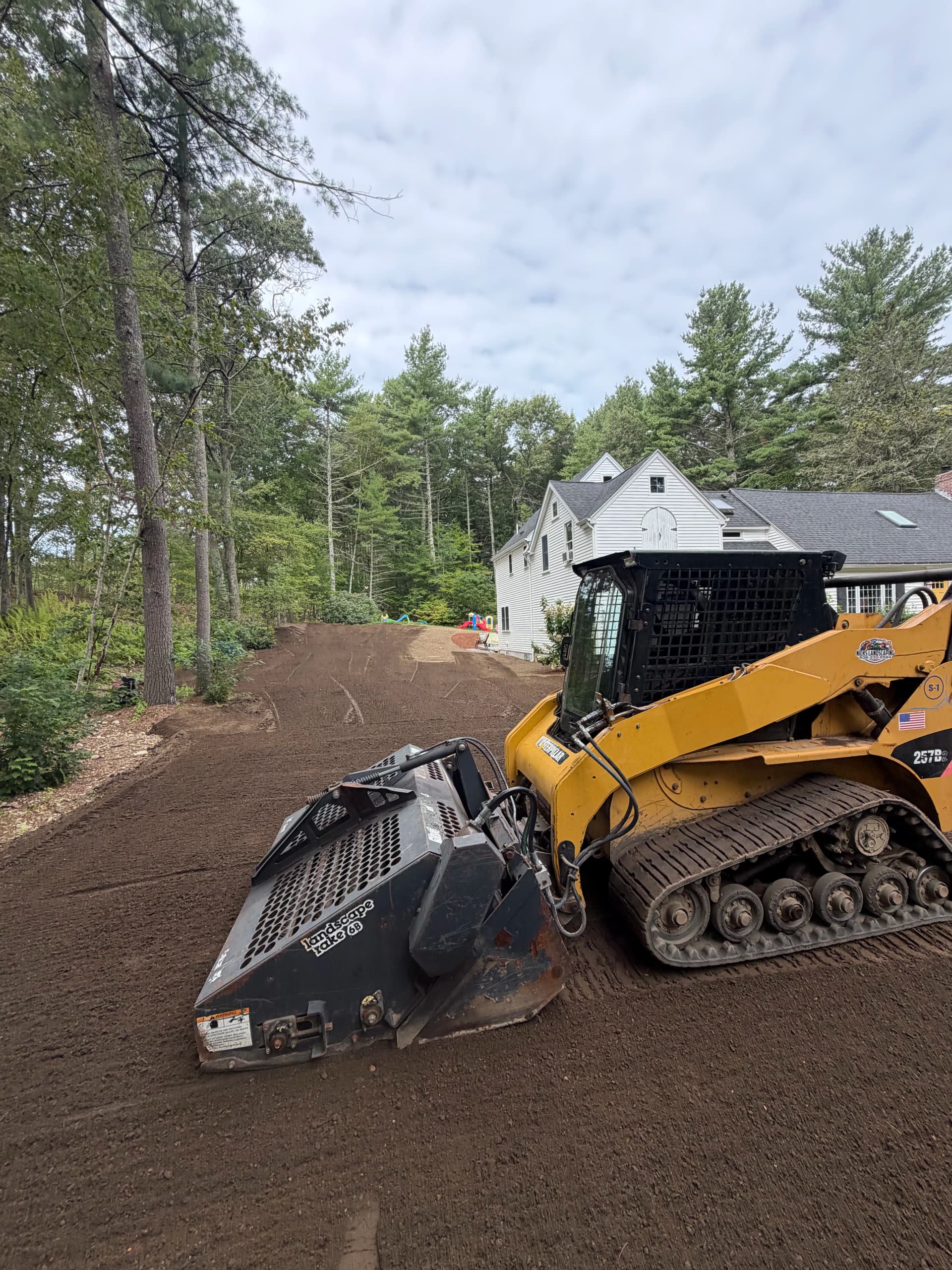 Yard Restoration and Hydroseed Prep After Septic Install image