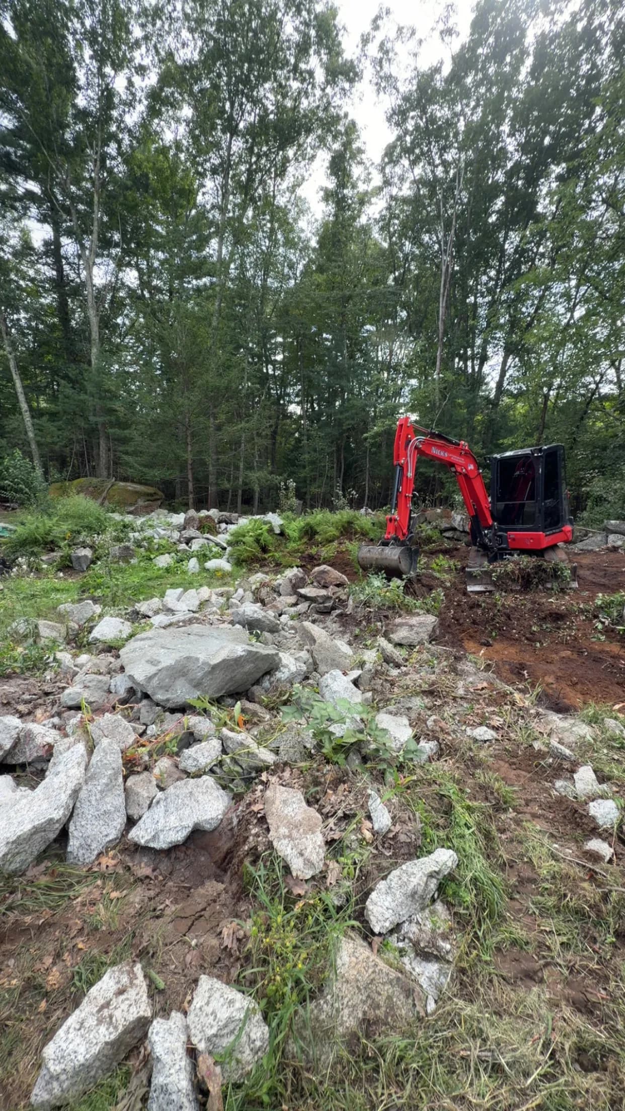 Gallery photos for Garage Site Prep - Stumps, Ledge Rock, and Grading Done Right: Image #1
