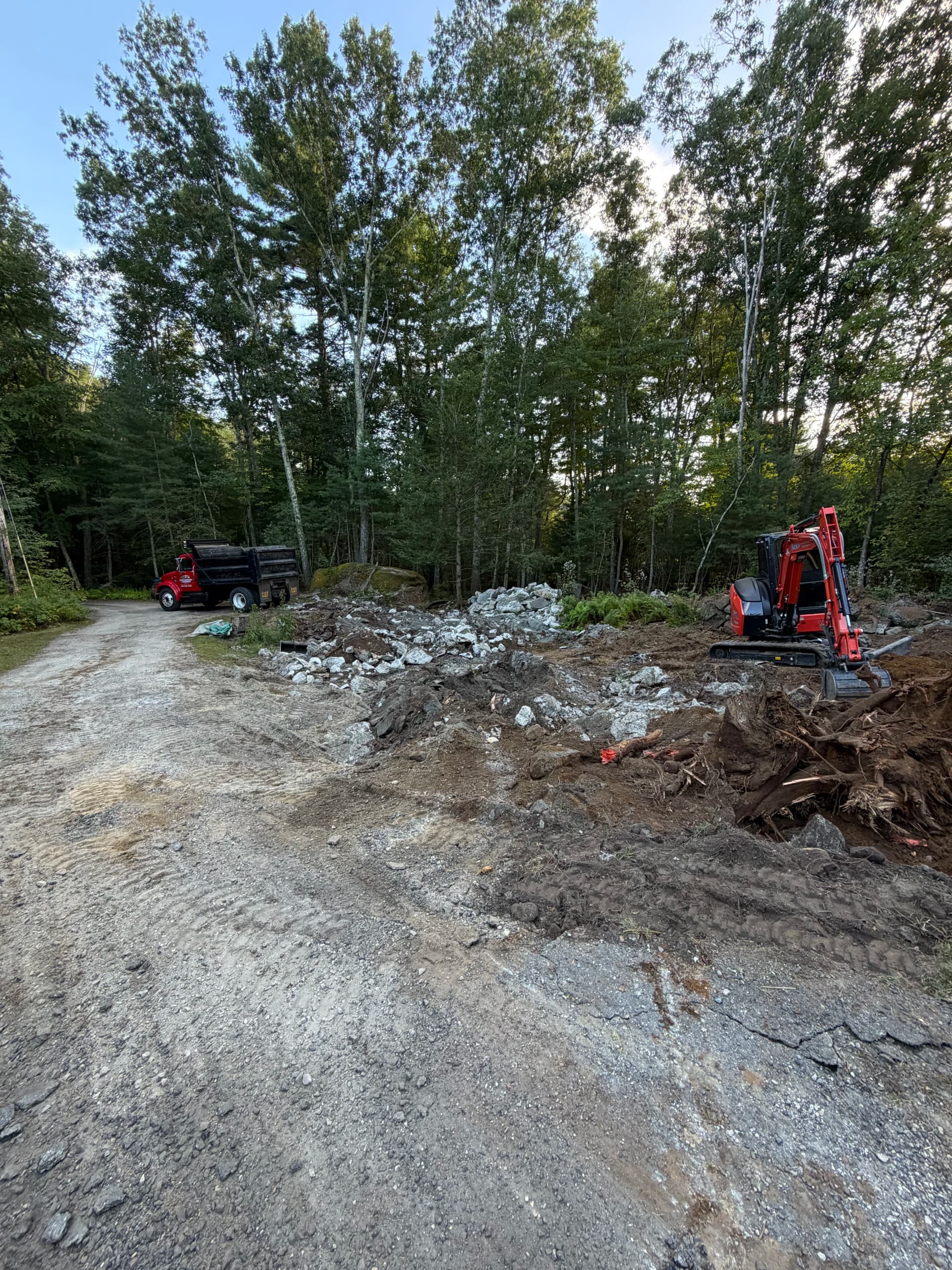 Gallery photos for Garage Site Prep - Stumps, Ledge Rock, and Grading Done Right: Image #2