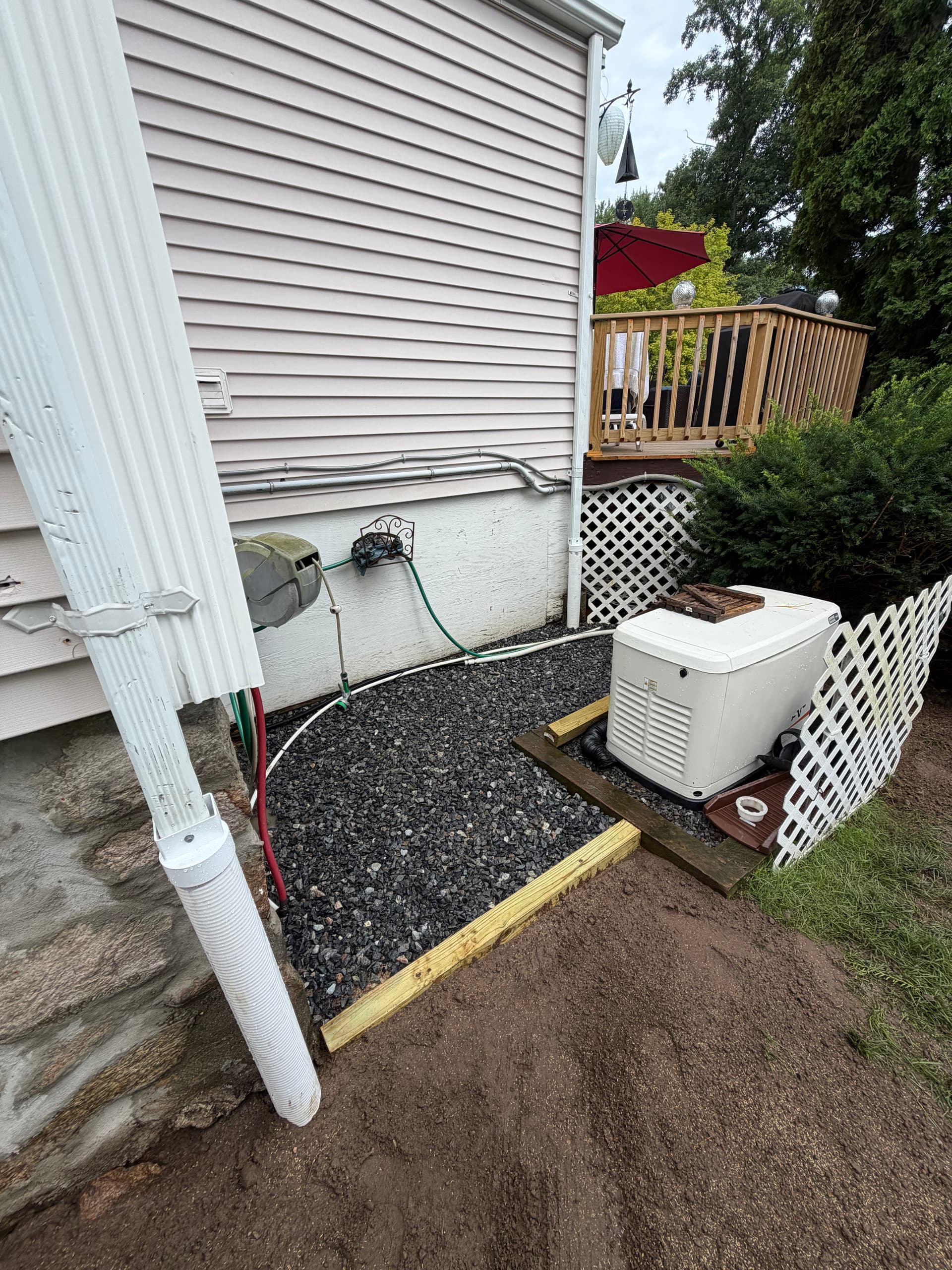 Gallery photos for Dry Well Installation Stops Basement Flooding in Southborough: Image #1