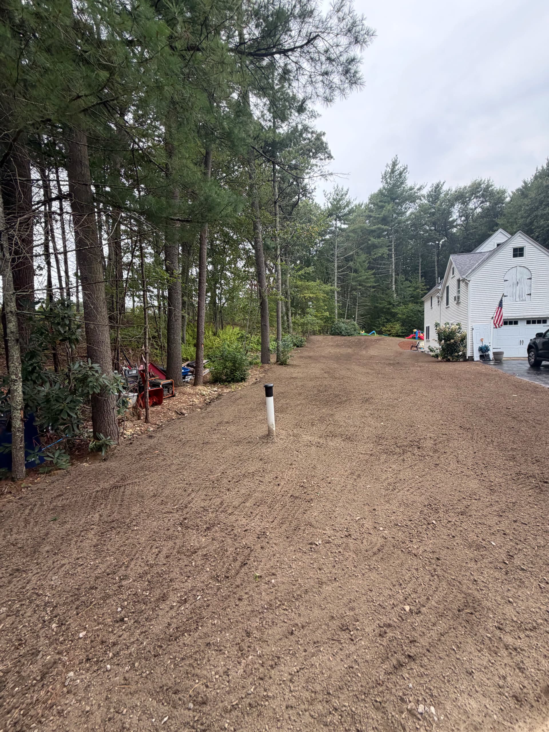 Gallery photos for Yard Restoration and Hydroseed Prep After Septic Install: Image #1
