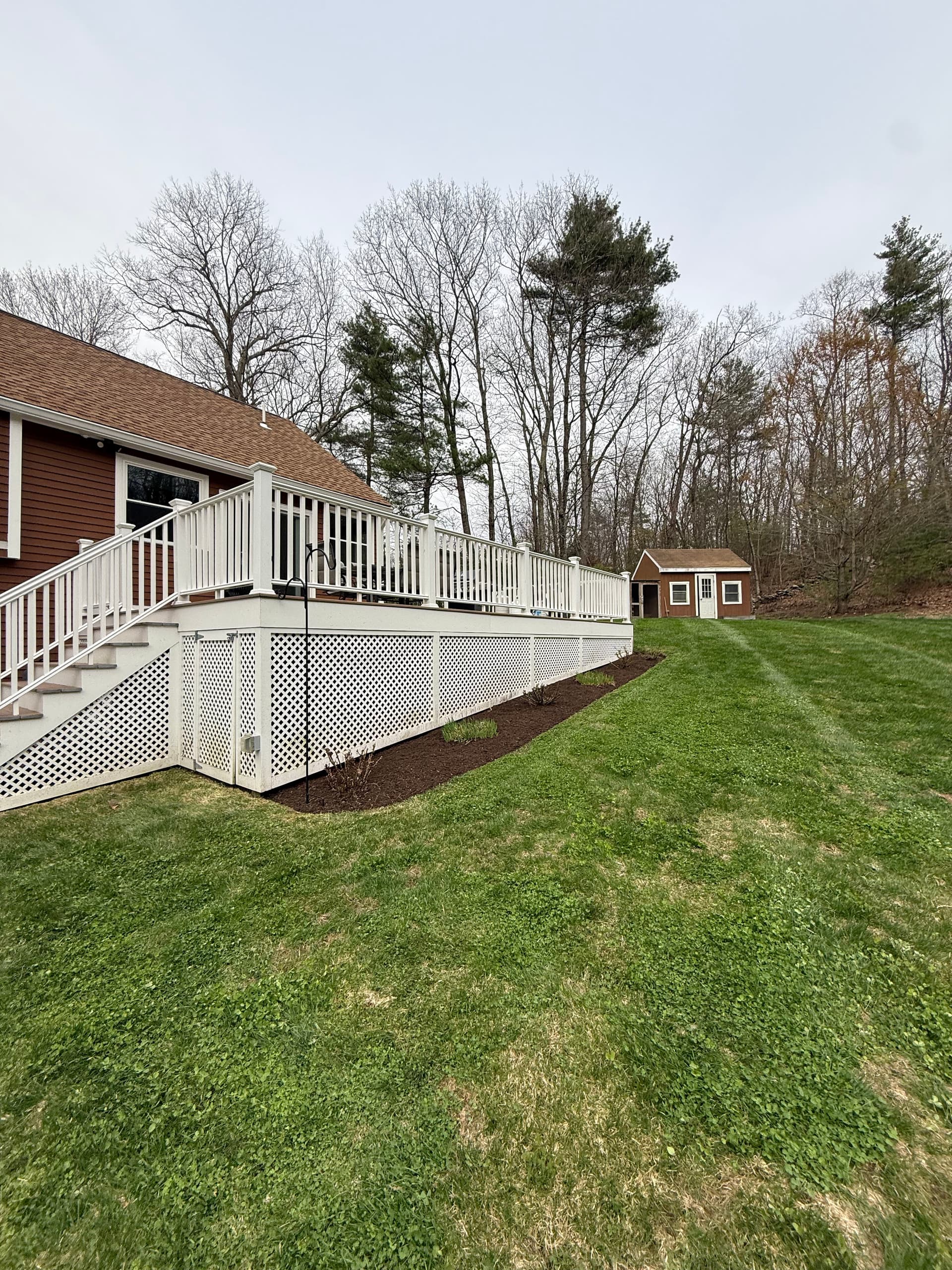 Gallery photos for Fresh Mulch Beds From the Front Porch to the Backyard Garden: Image #1