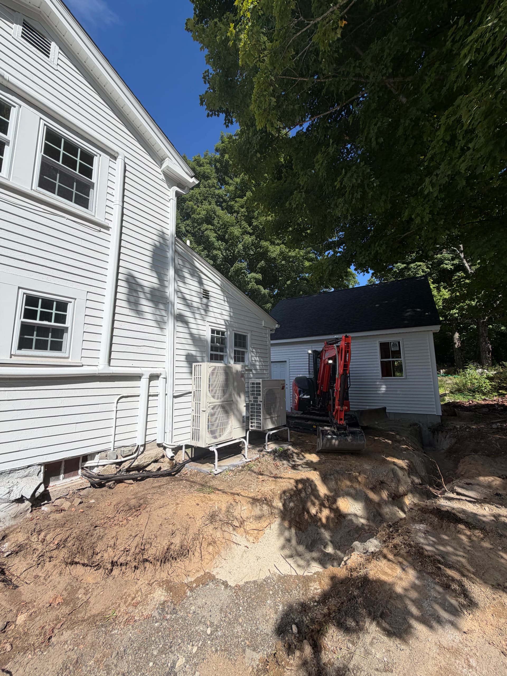 Gallery photos for Electrical Trench Dug Through Rocky Ground in Medway MA: Image #2
