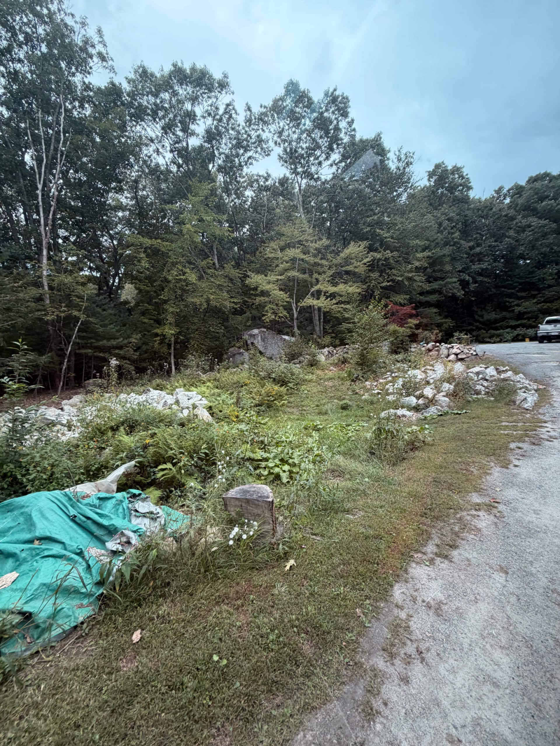 Garage Site Prep - Stumps, Ledge Rock, and Grading Done Right image