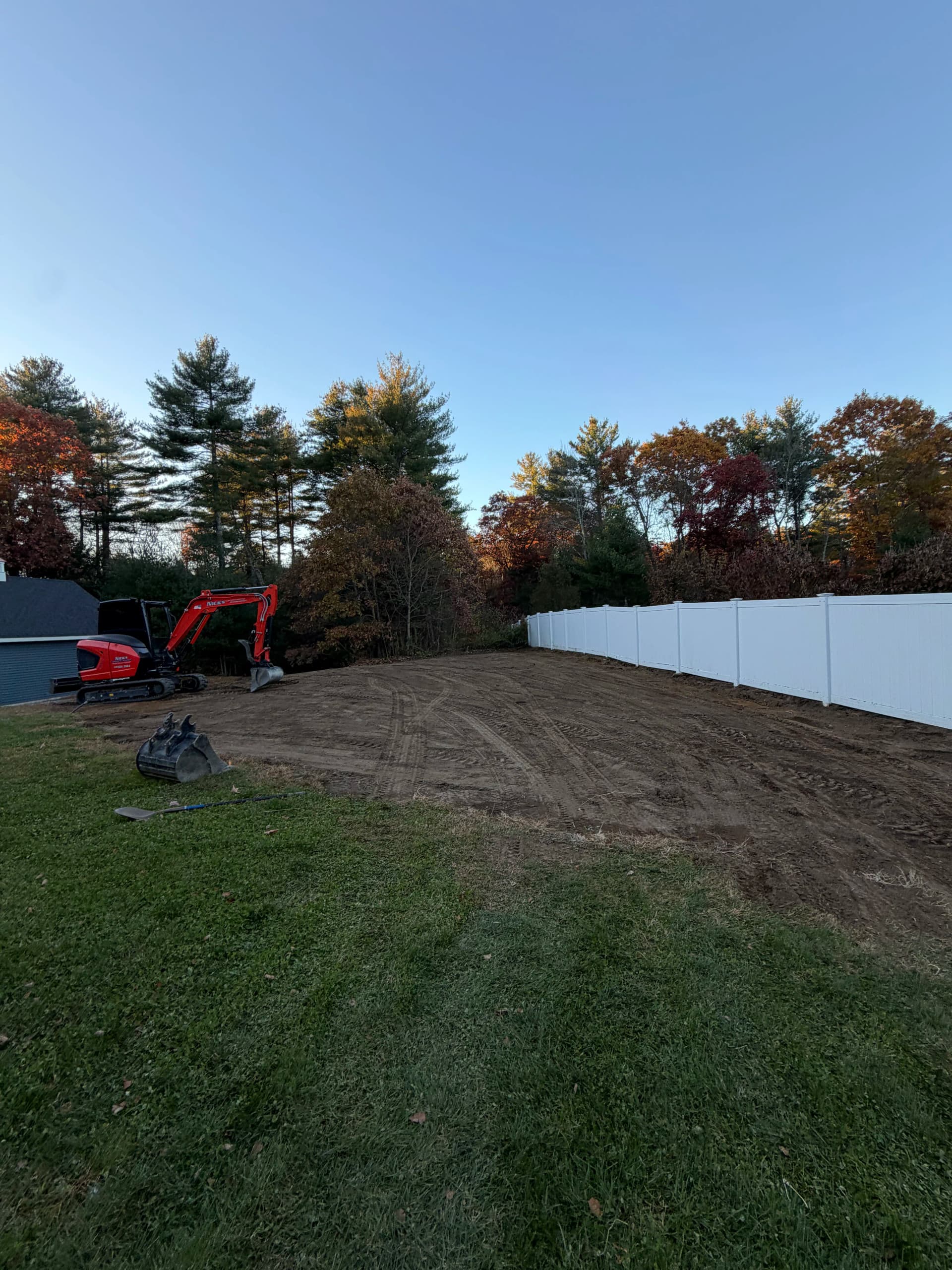 Gallery photos for Yard Expansion Cleared and Graded for Spring Irrigation: Image #1