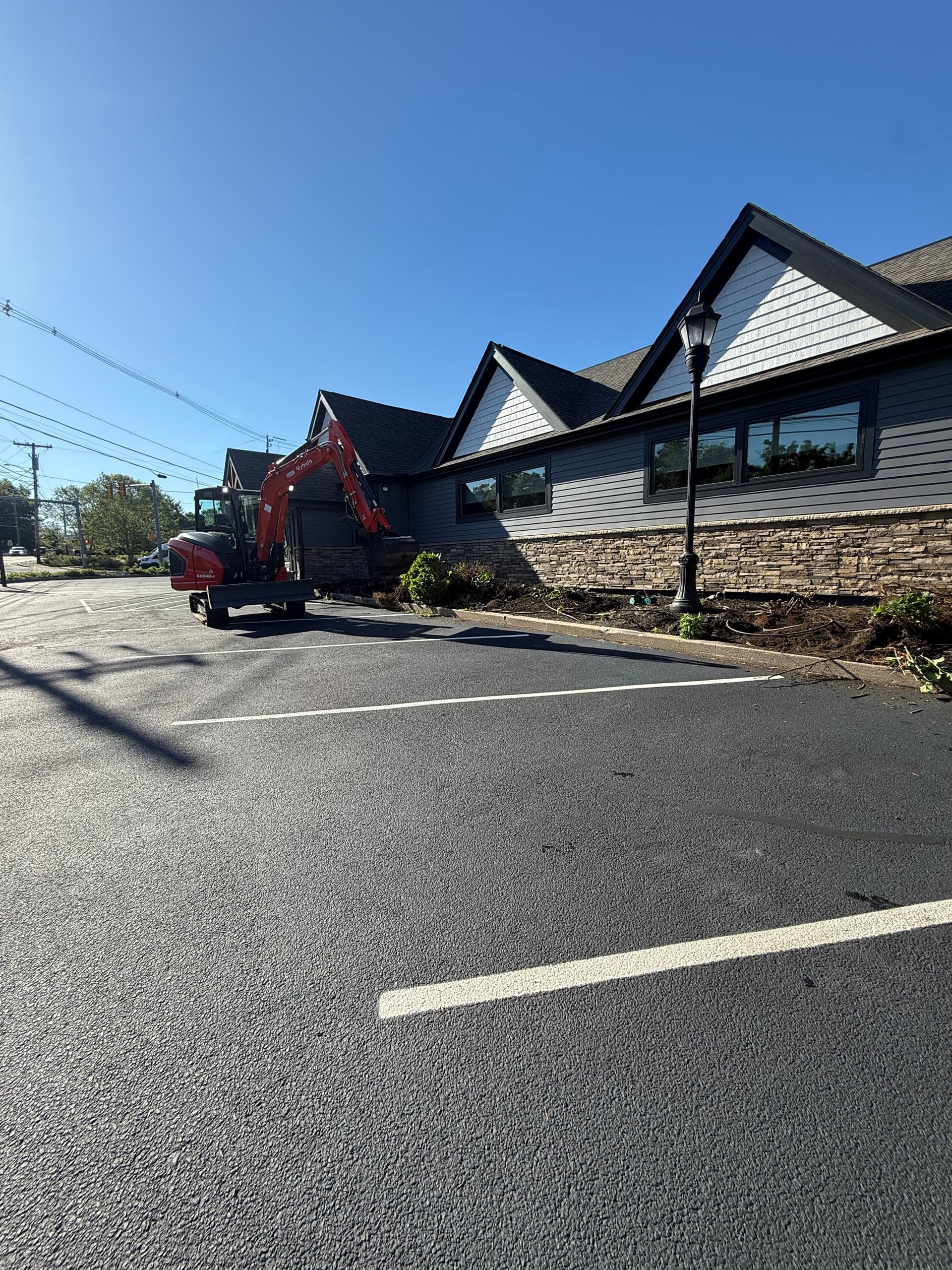 Full Landscape Removal and Replanting at a Medway Restaurant image