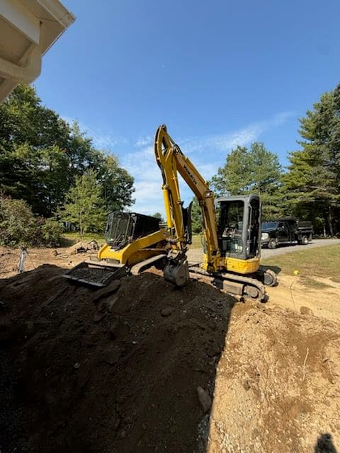 Project Drainage Solutions and Temporary Driveway Installation for Renovated Home image