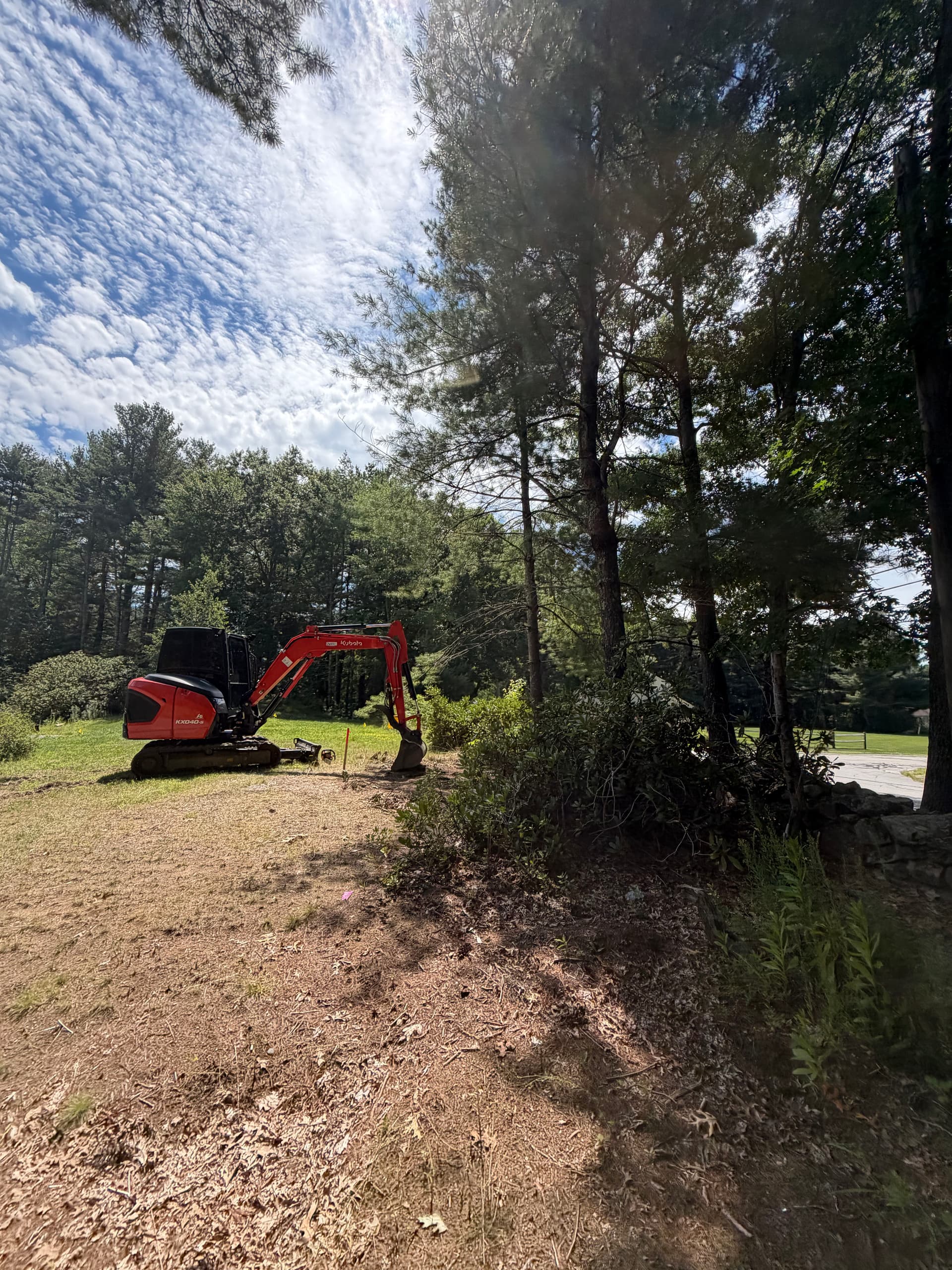 New Driveway Entrance Site Work in Upton image