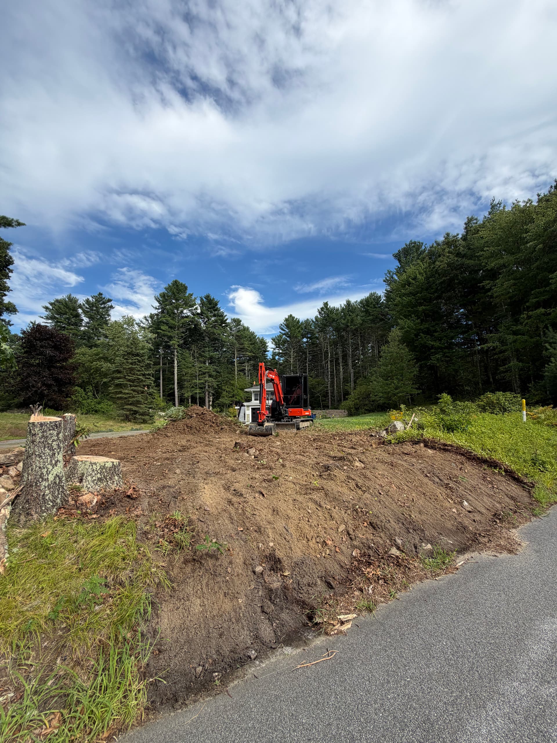 Gallery photos for New Driveway Entrance Site Work in Upton: Image #2