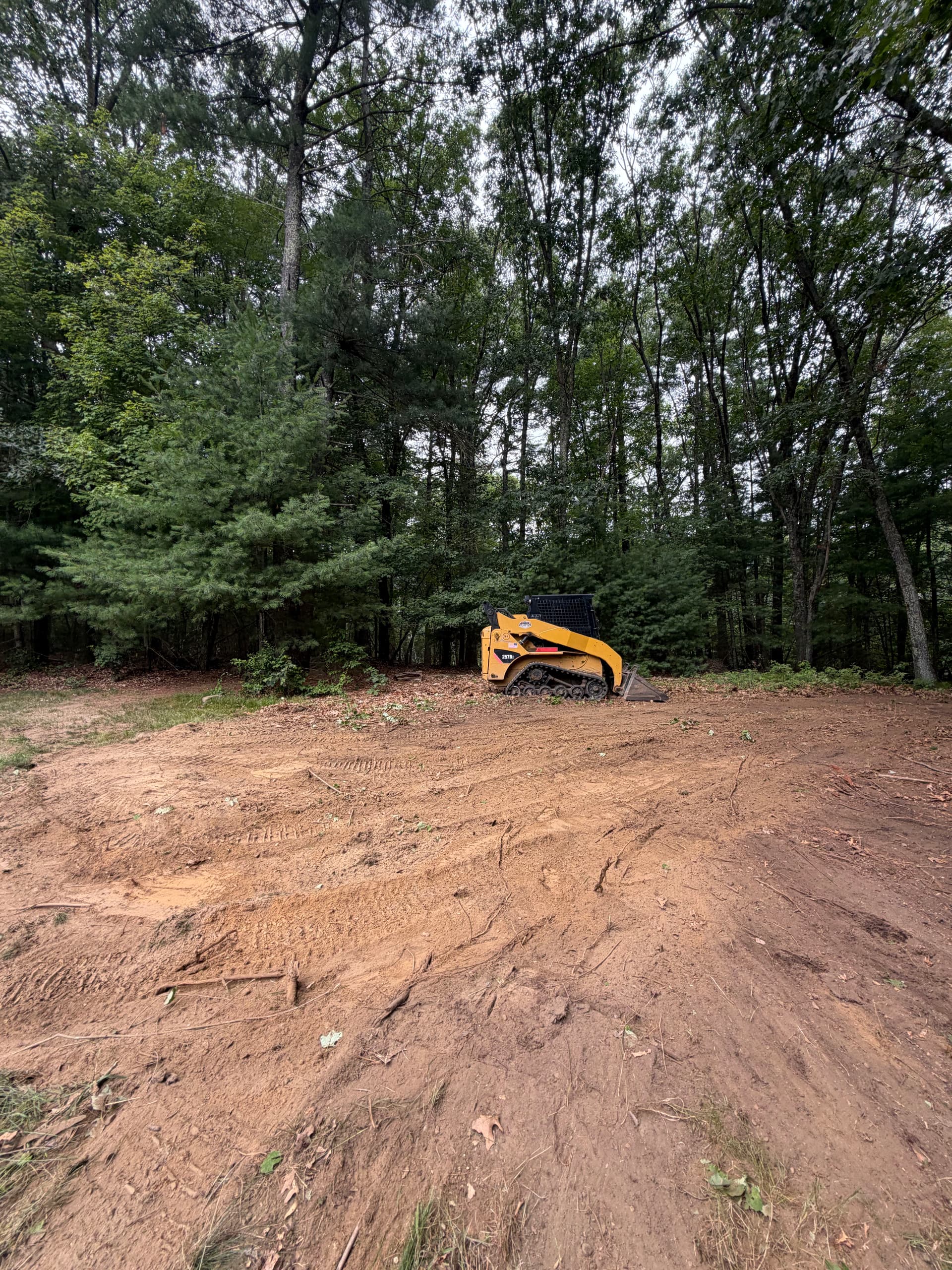Backyard Playground Pad Build in Uxbridge MA image
