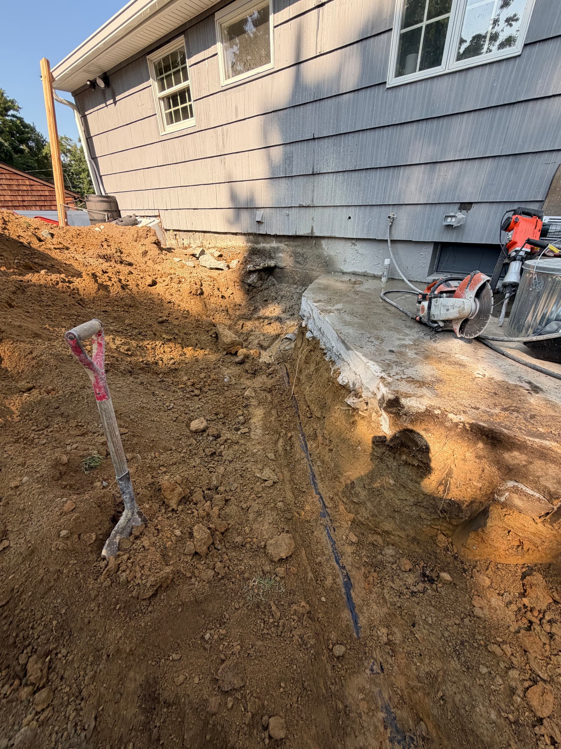 Gallery photos for Sewer Line Replacement and Backyard Site Prep in Southborough: Image #2