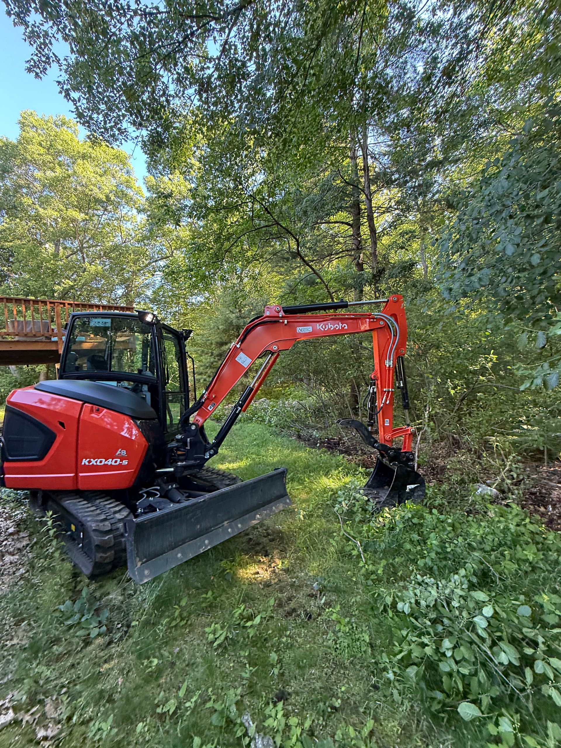 Lawn Extension Through Land Clearing and Grading in Ashland image