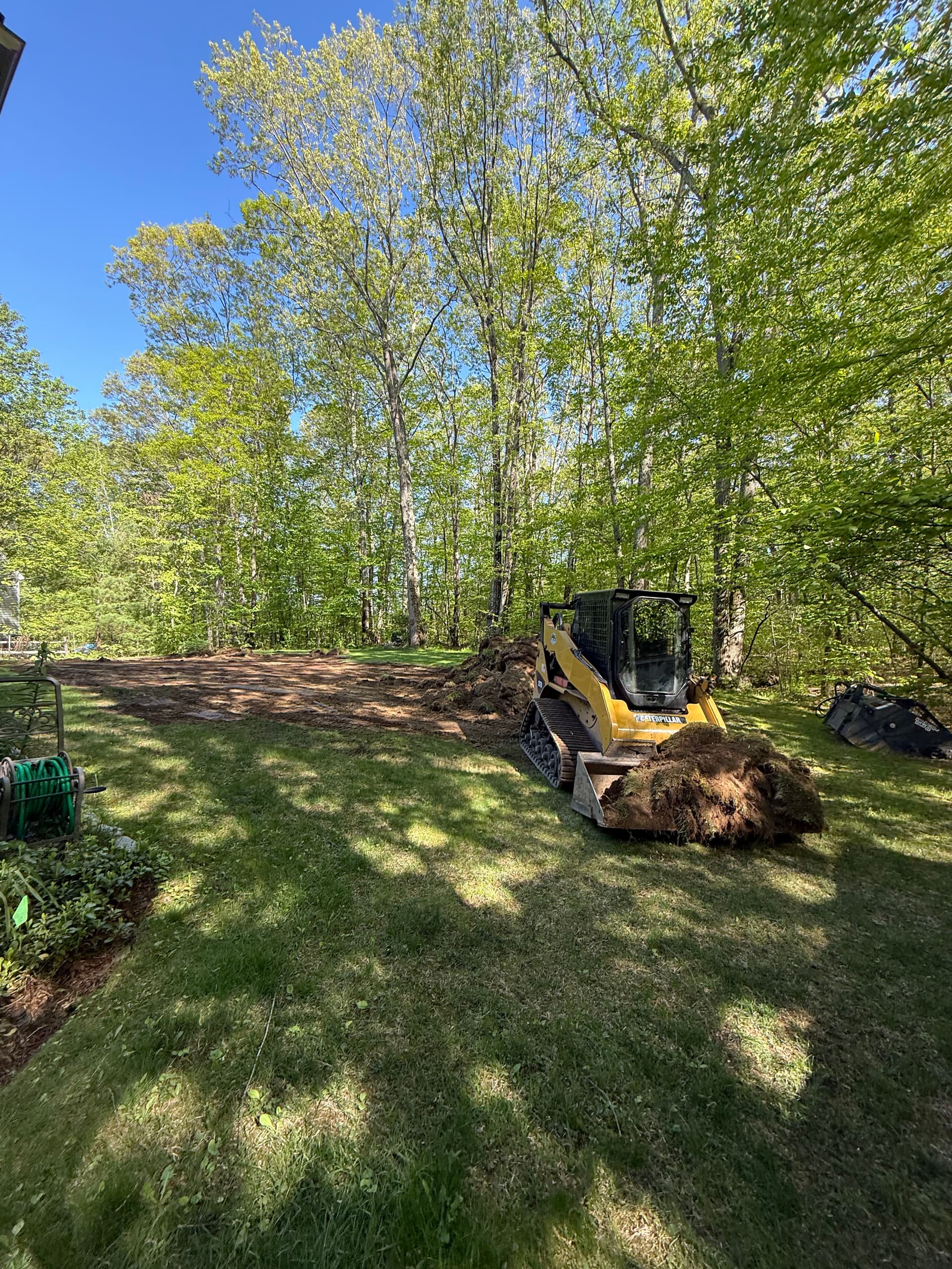 Backyard Cleared, Graded and Loamed for Hydroseed in Northbridge image
